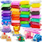 MuseLuxe Air Dry Clay - 32 Colors Modeling Clay Kit with 3 Sculpting