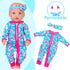 Unicorn Element 5 Sets Baby Doll Clothes for 14-18 Inch Dolls, Casual Wear for 17 Inch Baby Doll, 10 Pcs Clothes
