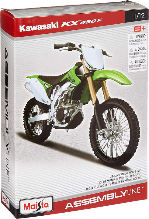 Maisto 1:12 Al Kawasaki KX 450F - Large (Colors May Vary)