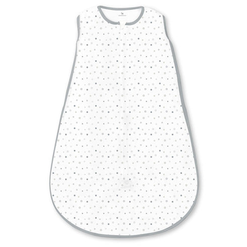 Amazing Baby Microfleece Sleeping Sack, Sterling Playful Dots, Large 12-18 Month, 2-Way Zipper, Wearable Blanket