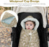amo nenes 3.5 35.4"x35.4" Winter Car Seat Blanket for Babies, TOG Warm Minky Dot Carseat Swaddle Blankets for Infants