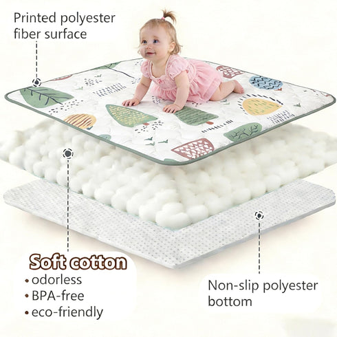 50" 50" Baby Play Mat, x Baby Floor mat, Thick Cushioning Padding Foam Playpen Mat for Babies and Toddlers to Play