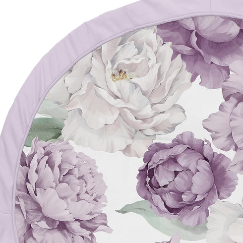 Tummy Sweet Jojo Designs Lavender Purple Boho Shabby Chic Floral Girl Baby Play Mat Time Activity Infant Playmat