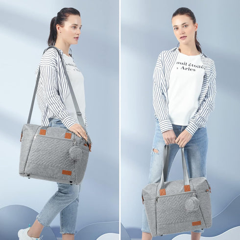 Spacious Waterproof Diaper Tote with Changing Pad - LOVEVOOK Baby Bag