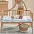 JIANADAER 28"x52", Seashell Fitted Crib Sheet Starfish Conch Blue Purple Green Standard Crib Mattress Fitted Sheet
