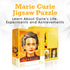 Marie Curie Jigsaw Puzzle - Chemistry Puzzles Great as Science Gifts - 500 Puzzle Pieces - Kid & Adult Puzzles - Unique Art Display for Home, School, & Office - Gift for Men & Women