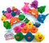 119pcs Set Mtty's Toy Stop Ultimate Bath Toys Featuring Giant Rubber Duck, Bath Stickers, Mirrors, Crayons, Sponge