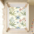 CZXW 52" 28" Botanical Wildflowers Crib Sheets Fitted x Natural Cotton Soft & Breathable for Baby Crib Mattress