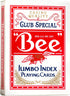 Bee Jumbo Index Playing Cards, Colors May Vary