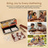 Rummy 106 Rummy Adults,4 Trays,Timing(2-4 Smilejoy Cube Game Four Players Edition, Deluxe Tiles Cube with Portable