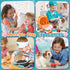17PCS 3 4 5 6 7 8 Playset TUZT Interactive Cat Toys for Kids, Toys for Year Old Girls Kids Boys, Walking & Meowing Cat