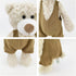 MR VIVICARE 13.5" Cream Beige Bear Stuffed Animal - Knitted Dressed Plush Teddy Bear for Kids and Newborns - Great