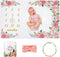 Yokakio Baby Monthly Milestone Blanket Girl, Milestone Blanket for Baby Girl, Track Growth