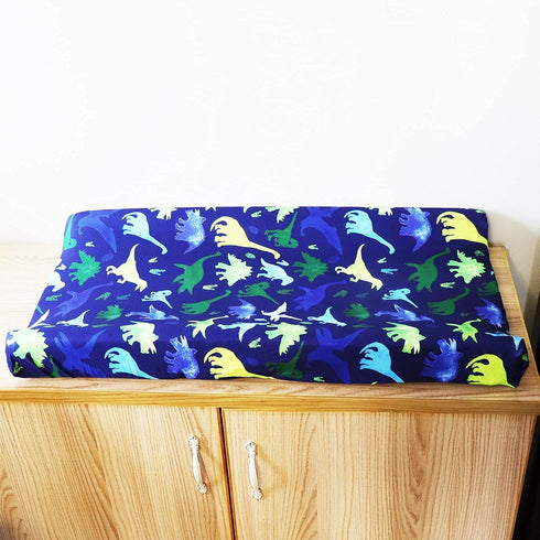 Baby Boy Changing Pad Cover, Dinosaur Diaper Changing Mat Cover Sheets for Newborn (Blue)