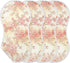 decor gift 4 Pack 22x11in Cotton Burp Cloths Muslin Breathable Red Pink Flower Blooming wash Cloths for Newborns
