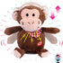 Hopearl Talking Monkey, Nodding Electric Interactive Animated Toy, Speaking Plush Buddy for Toddlers, 6.5''