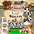 1st 1 1 Western Cowboy Birthday Decorations with Cowboy Balloons Arch, Number Balloons, Banner, Cake Toppers, Backdrop