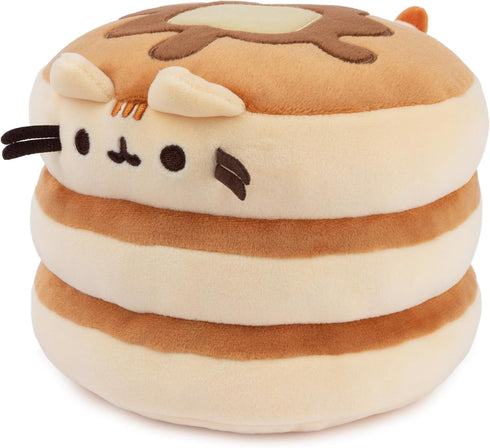 GUND Pusheen The Cat Pancake Squisheen Plush, 6” Squishy Toy Stuffed Animal for Ages 8 and Up, Brown