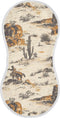 Vintage Western Cowboys Muslin Baby Burp Cloths Set of 1, Super Soft