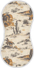 Vintage Western Cowboys Muslin Baby Burp Cloths Set of 1, Super Soft