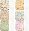 CoolaPeach 12 Set Reusable Adjustable Cloth Diapers for Newborn to 0-3 Years,One Size