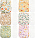 CoolaPeach 12 Set Reusable Adjustable Cloth Diapers for Newborn to 0-3 Years,One Size