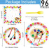 96 Pcs Art Plates and Napkins Party Supplies, Paint Tableware Set for Art Paint Birthday Baby Shower Serves 24