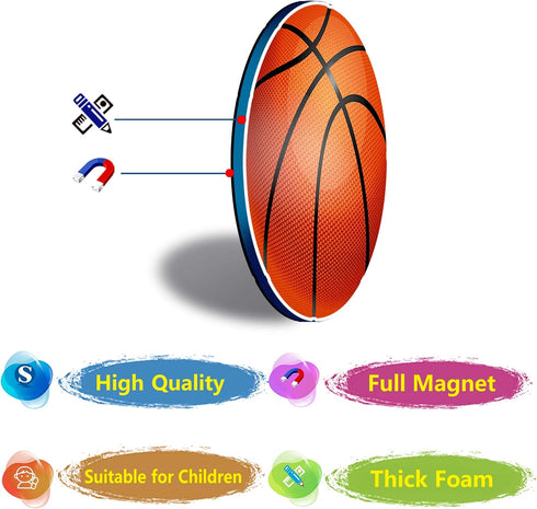32 Shape and Color Magnets with Real World Objects for Preschool Learning and Associative Memory