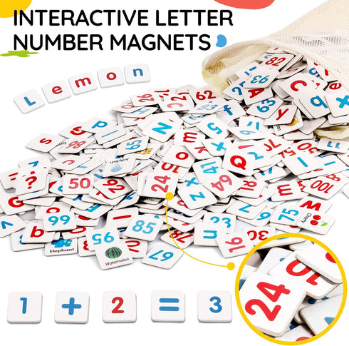 3 4 5 6 7 8+ Magnetic Letters And Numbers, Abacus For Kids Math, Fridge Magnets Easel For Kids, Alphabet Magnets