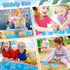120 Pieces Blue Rubber Sharks - Cute Squeezable Bath Toys for Birthday Shower & Pool Party Favors