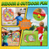 Gadetouq 6-1 3 4 5 6 7 8 Dino Bean Bag Toss Game Toy for Kids, Cornhole Board Outdoor Toys for Toddlers, Easter Gifts