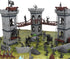 Medieval Castle Knight Toy Soldier Figures - DIY Castle Building Toy with 2 Dragons, 2 Bridges, and Storage Bag