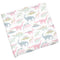 Stephen Joseph Muslin Swaddle Blanket, 100% Cotton, Newborn Receiving Wrap, 47 x 47 inches, Pink Dino