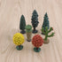Set Realistic Plastic Trees Toys Plant Toy for Kids Sensory Bins Learning Toys Realistic Food Figurines School Projects