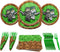 Pixel Warrior Value Party Supplies: 64 Pieces for 20 Guests, Video Game Birthday Decorations, Mining Craft Party.