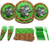Pixel Warrior Value Party Supplies: 64 Pieces for 20 Guests, Video Game Birthday Decorations, Mining Craft Party.