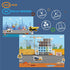 Magnetic Portable Playboard with 44 Pcs Construction Site Engineering Vehicles