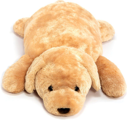 Giant Stuffed Animal Dog, Plush Dog Body Pillow for Kids, Large Stuffed Dog, 35x15in, Brown