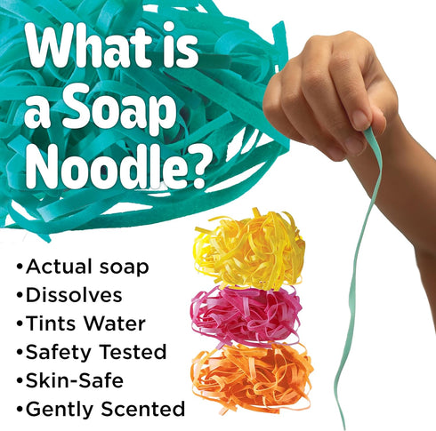 Set 3+) Creativity for Kids Soap Noodles Bath Art Studio Bath Crayons, Soap Paint, Color Fizz & Confetti with Mold-Free