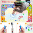 Diteryy 32 24 Inch 3 4 5 6 7 8 Water Doodle Mat x Kids Water Painting Writing Drawing Mat Toy,Mess Free Coloring Extra