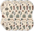 Emelivor Western Cowboy Gray Pattern Muslin Burp Cloths for Baby Super Soft Baby