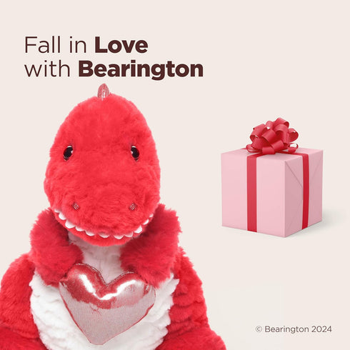 12 Bearington T-Riffic The Love Dinosaur Plush Stuffed Animal in, Ideal Plushies Gift for Kids & Girlfriends