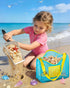25 Set, 3-10 DISHIO Beach Toys for Kids, Pcs Metal Sand Sifter & Collapsible Beach Buckets Stainless Steel Sand Shovel