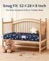 52x28Standard 4 Pack Baby Crib Sheets for Boys and Girls, Toddler Bed Sheets Fitted for Crib and Toddler Mattresses