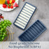 2 Pieces Silicone Breastmilk Storage Container with Lid, Freezer Tray Organizer for Baby Food, 10-1 oz Bars - Blue