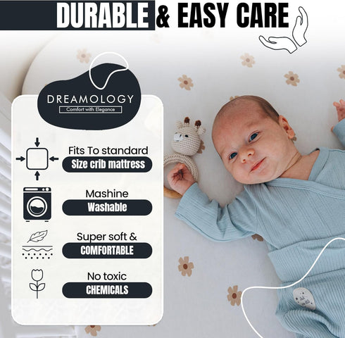 Boy,Girl,2 Pack,Cotton Fit,100% Sheet,17x32 inch Dreamology Bassinet Sheets Bassinet Sheets,Universal Cotton Knitted