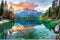 Mountain Lake Landscape 300 Piece Puzzle for Adults Beautiful Sunset Nature Scenery