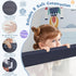 (47-Inch, BABY JOY Bed Rails for Toddlers, Extra Long, Swing Down Safety Bed Guard for Convertible Crib, Folding Baby