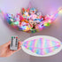 Unicorn Castle Stuffed Animal Net Hammock - Kids Toy Storage with LED Light for Nursery Room Decor