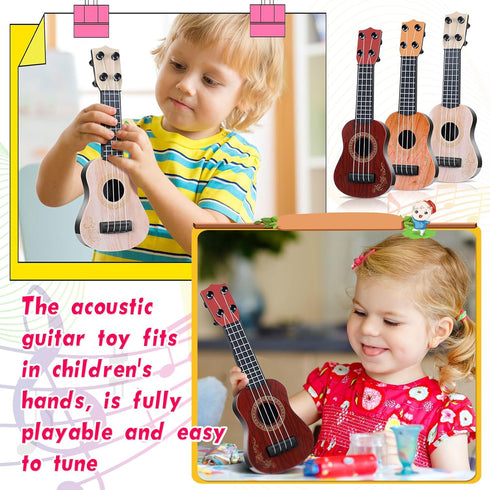 6 10 Inch 4 Lenwen Pcs Kids Ukulele Guitar Kids Toy Ukulele Strings Mini Guitar Children Musical Instruments